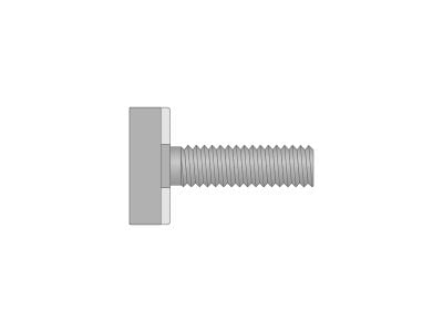 TBT-G 41/22 Toothed-Head T-Bolt (HDG)